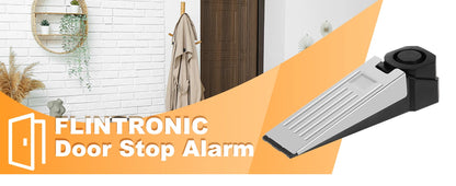 Wireless Door Stop Alarm System 120dB Wedge Security Floor Door Stops Home Doorstop Preasure Alarm