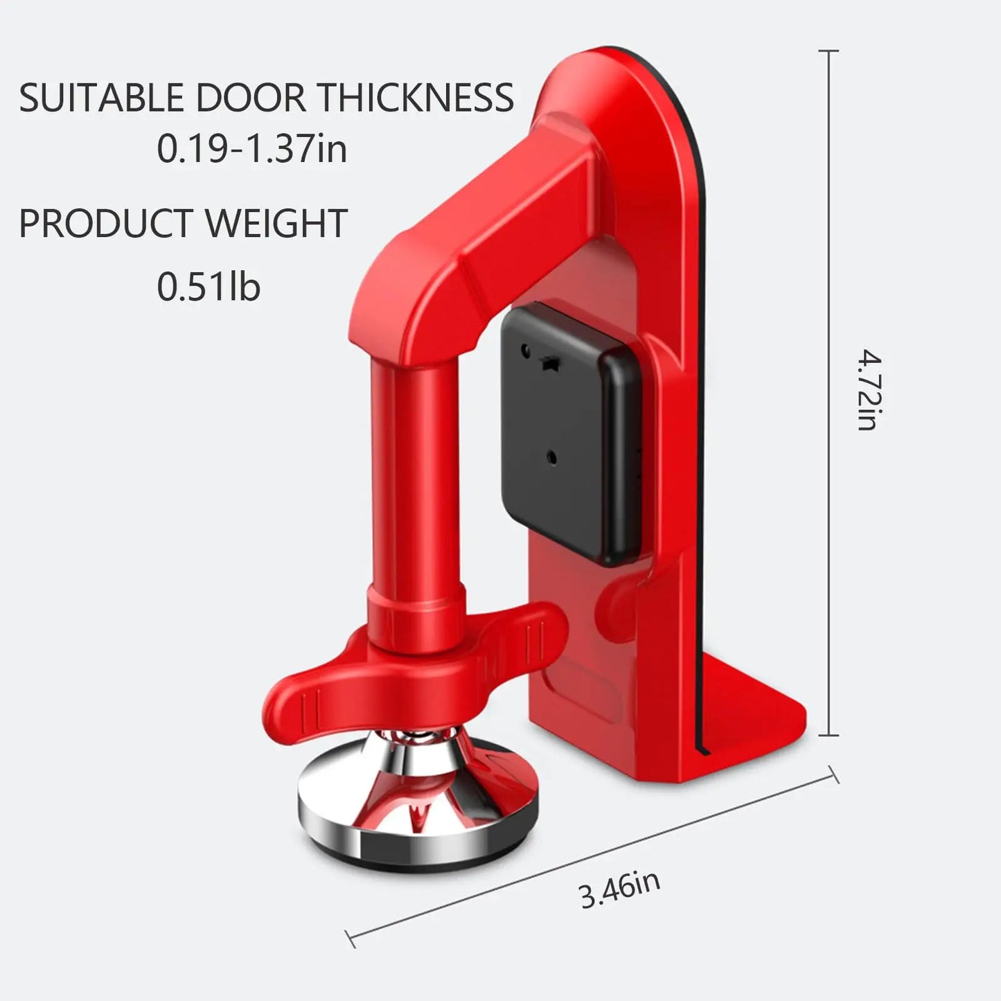Portable Alarm Door Stopper With Alarm Heavy Duty